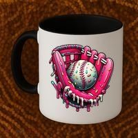 Baseball Drip For Ice Cream Drip Baseball Coffee Mug thumb 2