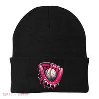 Baseball Drip For Ice Cream Drip Baseball Beanie thumb 0