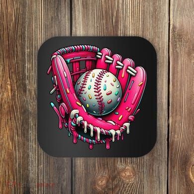 Baseball Drip For Ice Cream Drip Baseball Coaster