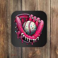 Baseball Drip For Ice Cream Drip Baseball Coaster thumb 0