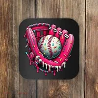 Baseball Drip For Ice Cream Drip Baseball Coaster thumb 0