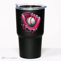 Baseball Drip For Ice Cream Drip Baseball Tumbler thumb 0