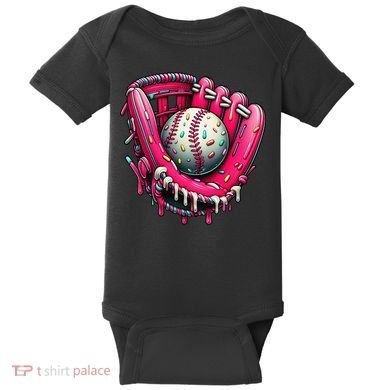Baseball Drip For Ice Cream Drip Baseball Baby Bodysuit