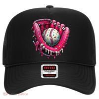 Baseball Drip For Ice Cream Drip Baseball Hat thumb 0