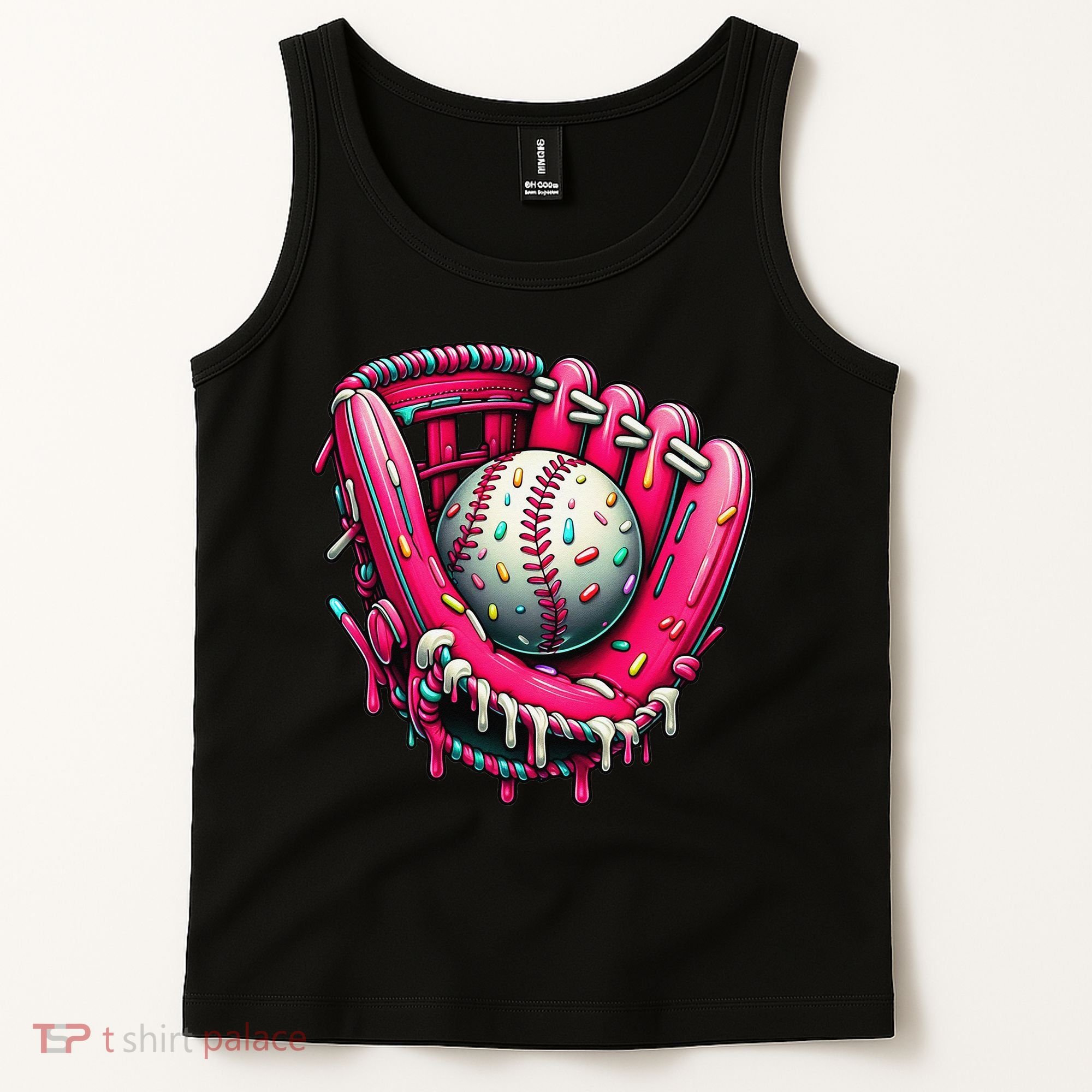 Baseball Drip For Ice Cream Drip Baseball Tank Top