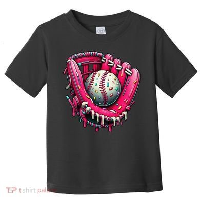 Baseball Drip For Ice Cream Drip Baseball Toddler T-Shirt