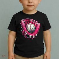 Baseball Drip For Ice Cream Drip Baseball Toddler T-Shirt thumb 2