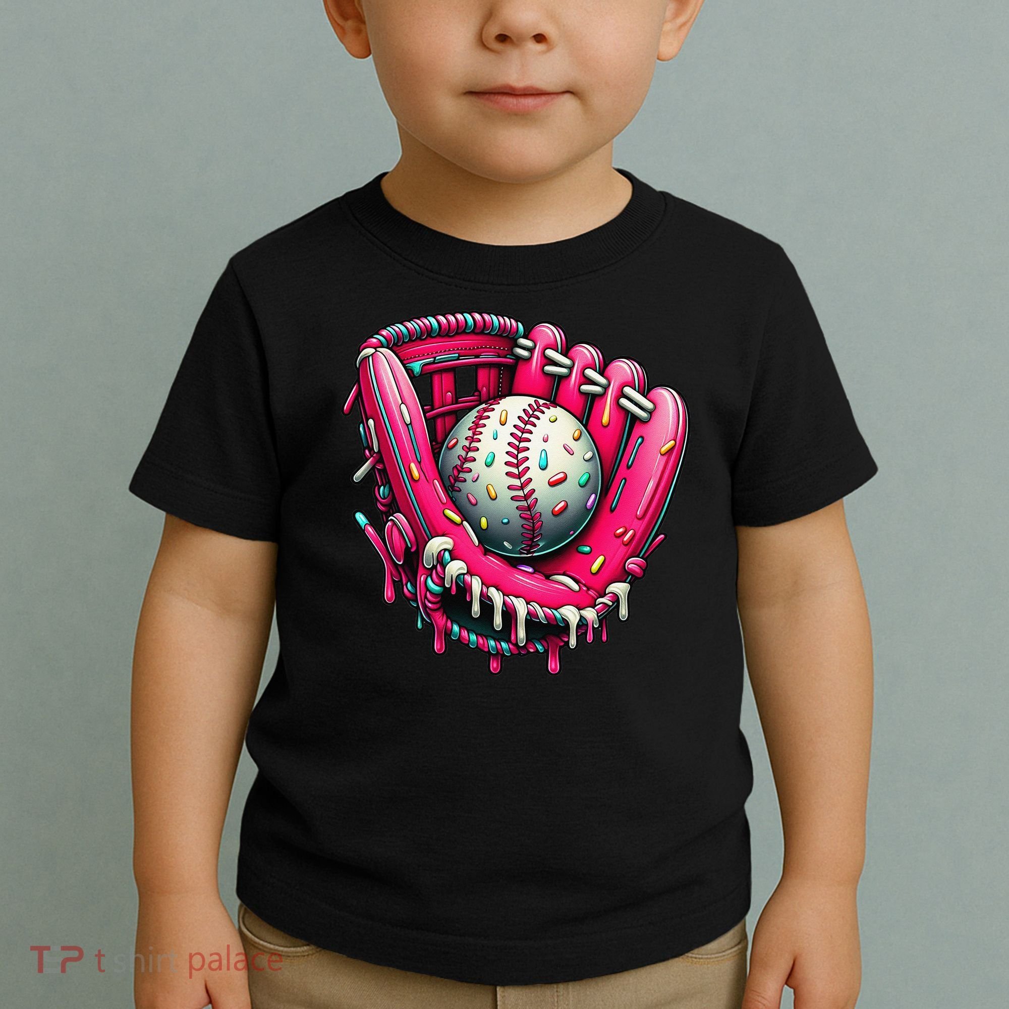 Baseball Drip For Ice Cream Drip Baseball Toddler T-Shirt