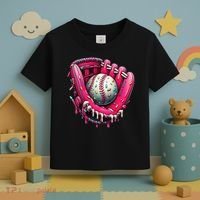 Baseball Drip For Ice Cream Drip Baseball Toddler T-Shirt thumb 3