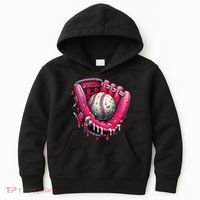 Baseball Drip For Ice Cream Drip Baseball Kids Hoodie thumb 0