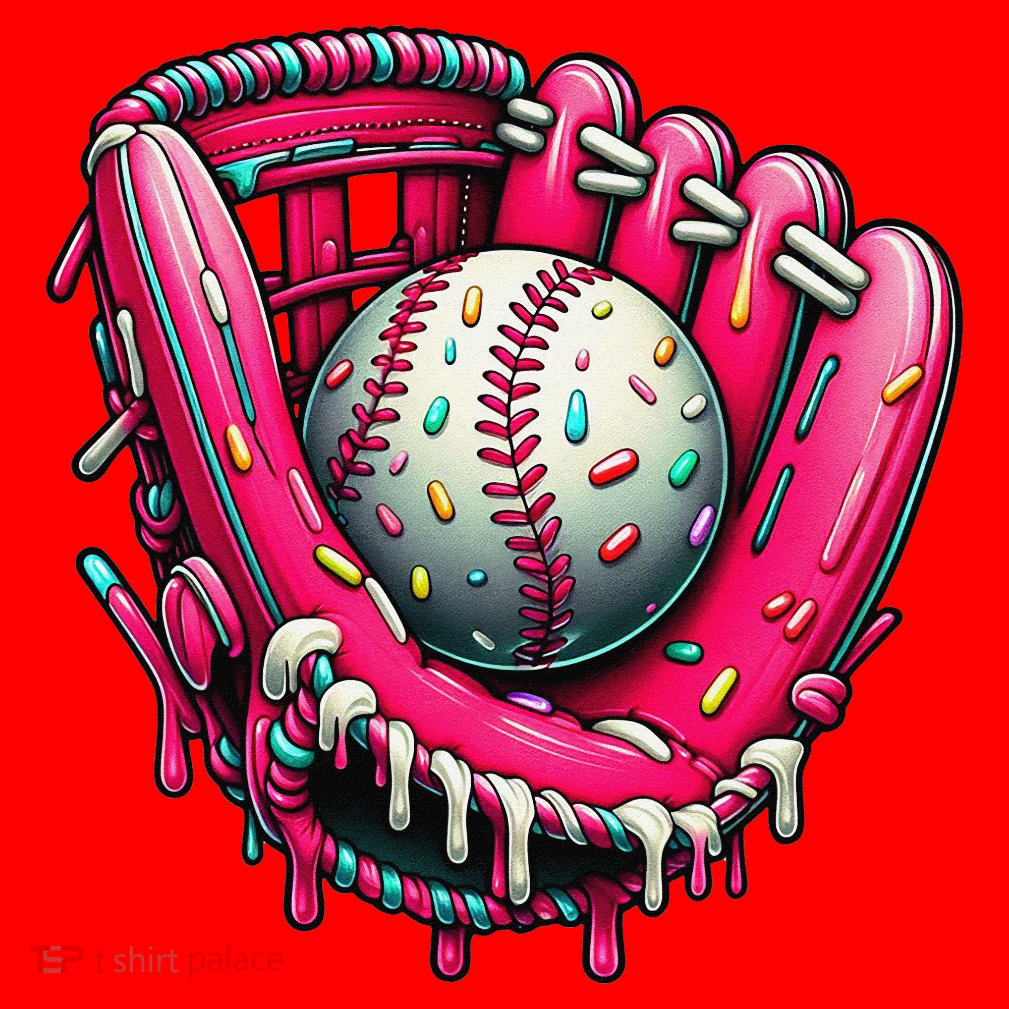 Baseball Drip For Ice Cream Drip Baseball Santa Hat