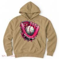 Baseball Drip For Ice Cream Drip Baseball Hoodie thumb 0