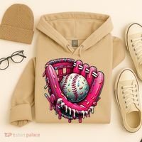 Baseball Drip For Ice Cream Drip Baseball Hoodie thumb 4