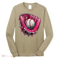 Baseball Drip For Ice Cream Drip Baseball Long Sleeve Shirt thumb 0