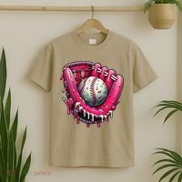 Baseball Drip For Ice Cream Drip Baseball T-Shirt thumb 2