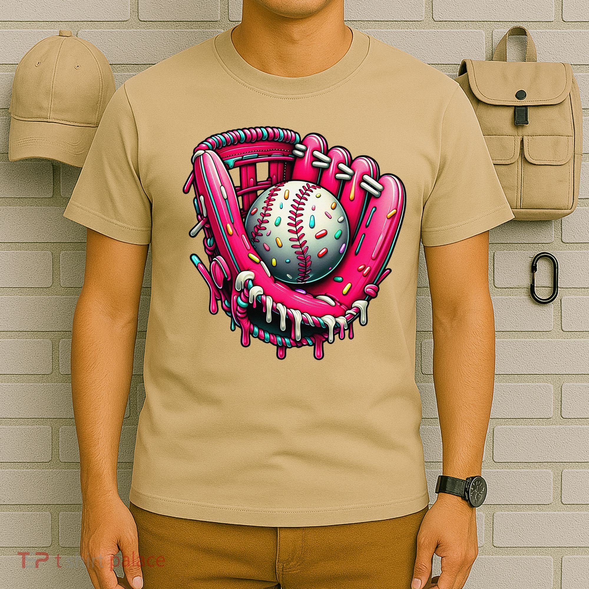 Baseball Drip For Ice Cream Drip Baseball T-Shirt