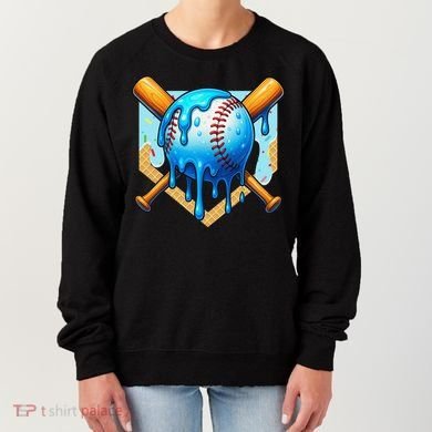 Baseball Drip For Ice Cream Drip Baseball Women's Sweatshirt