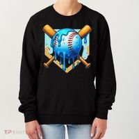 Baseball Drip For Ice Cream Drip Baseball Women's Sweatshirt thumb 0