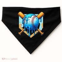 Baseball Drip For Ice Cream Drip Baseball USA-Made Doggie Bandana thumb 0