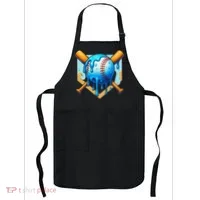Baseball Drip For Ice Cream Drip Baseball Apron thumb 0