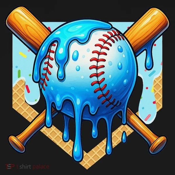 Baseball Drip For Ice Cream Drip Baseball Bucket Hat