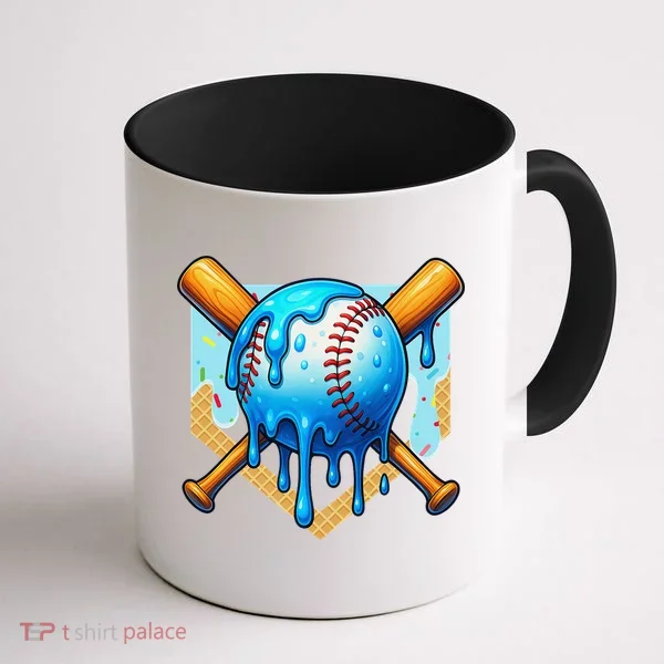 Baseball Drip For Ice Cream Drip Baseball Coffee Mug