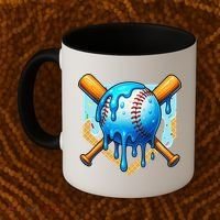 Baseball Drip For Ice Cream Drip Baseball Coffee Mug thumb 2