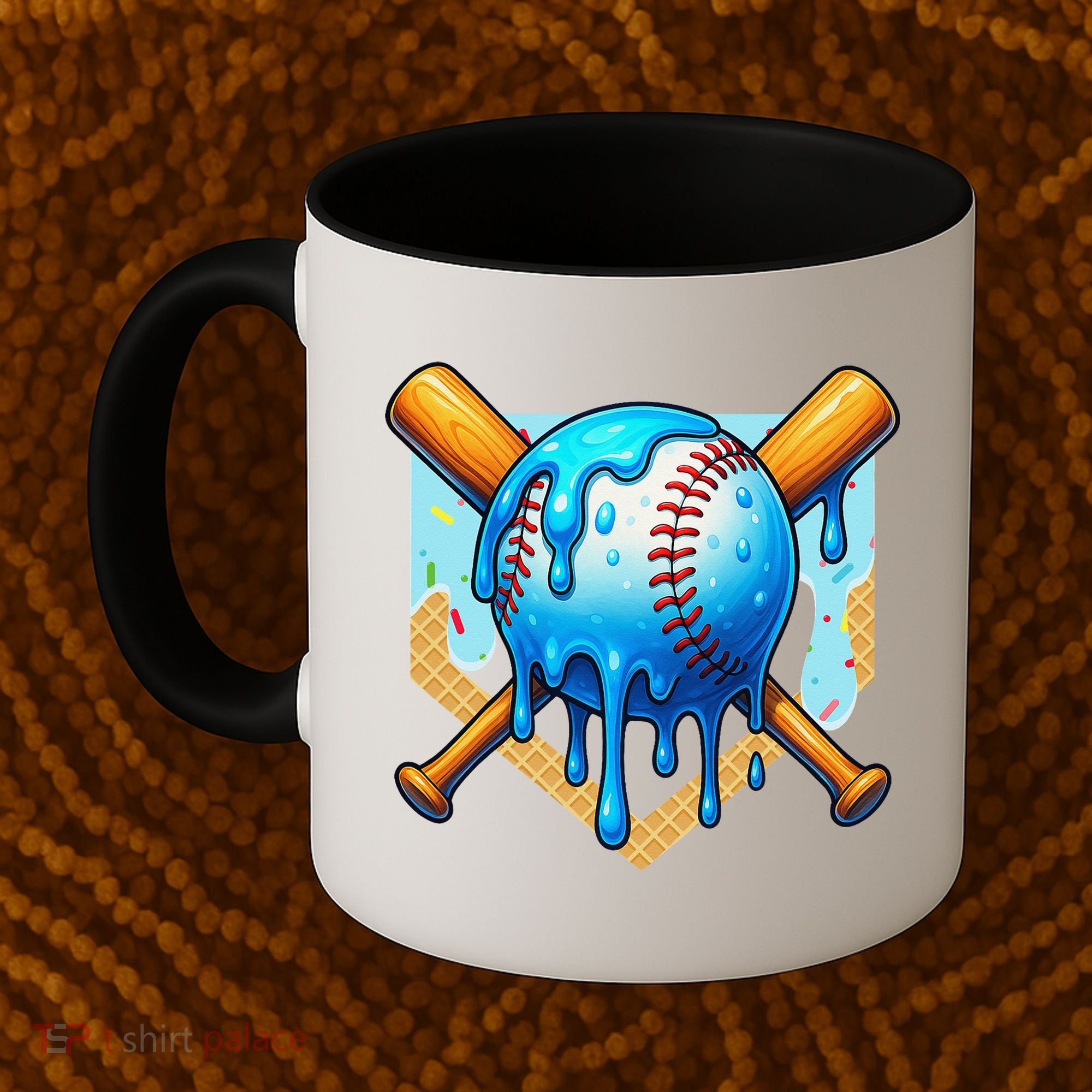 Baseball Drip For Ice Cream Drip Baseball Coffee Mug