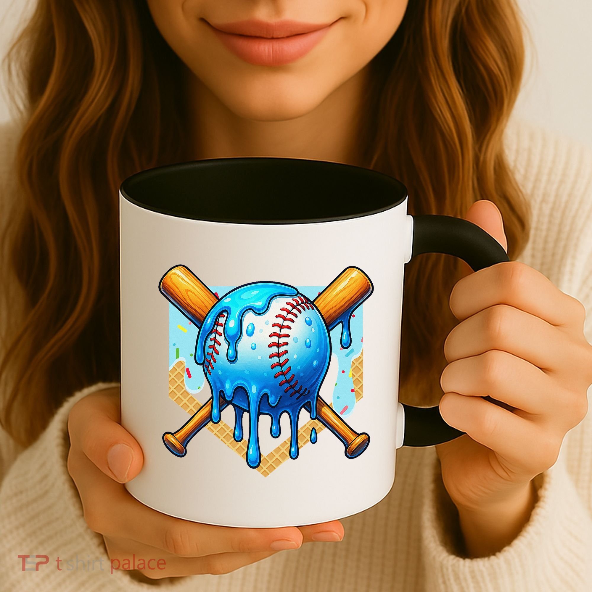 Baseball Drip For Ice Cream Drip Baseball Coffee Mug