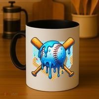 Baseball Drip For Ice Cream Drip Baseball Coffee Mug thumb 4