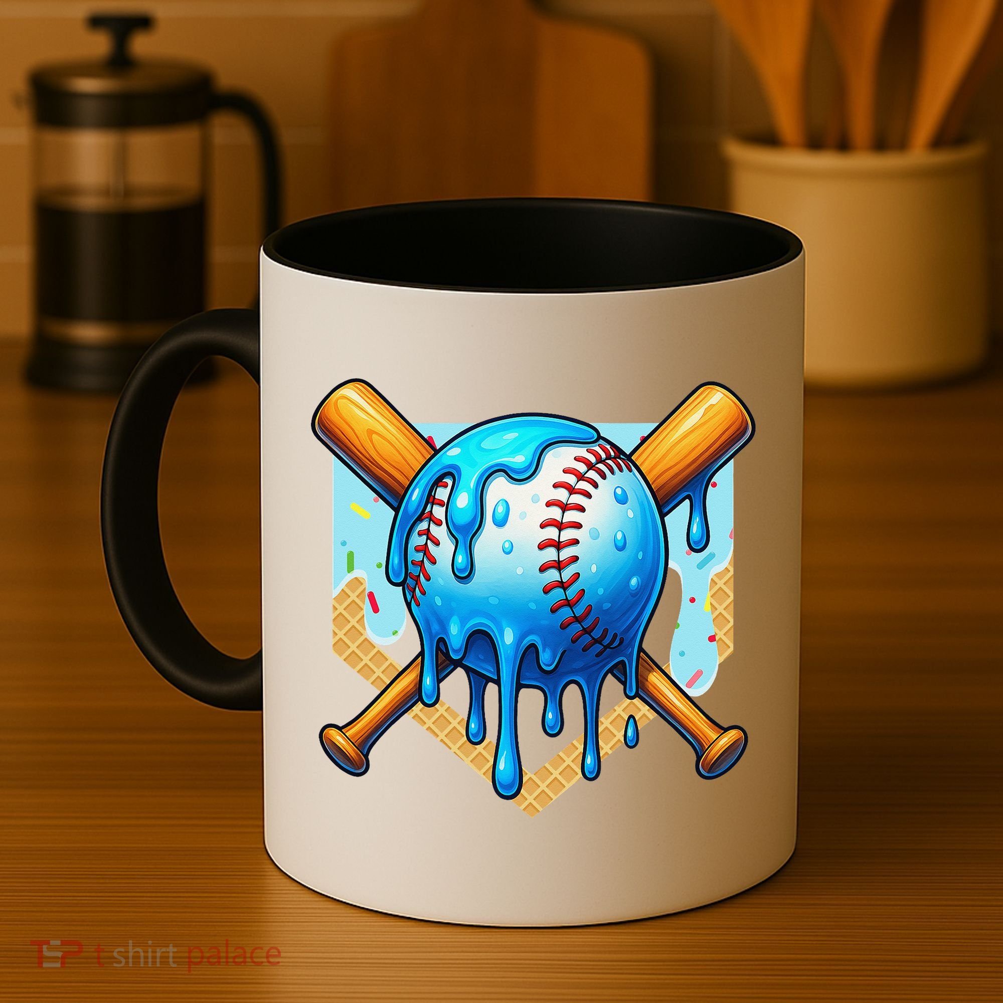 Baseball Drip For Ice Cream Drip Baseball Coffee Mug
