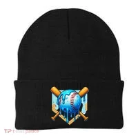 Baseball Drip For Ice Cream Drip Baseball Beanie thumb 0