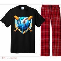 Baseball Drip For Ice Cream Drip Baseball Pajama Set thumb 0