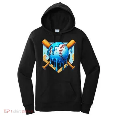 Baseball Drip For Ice Cream Drip Baseball Women's Hoodie