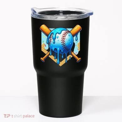 Baseball Drip For Ice Cream Drip Baseball Tumbler