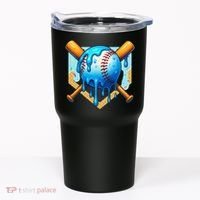 Baseball Drip For Ice Cream Drip Baseball Tumbler thumb 0