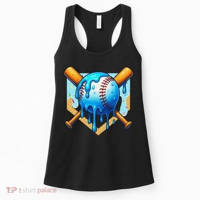 Baseball Drip For Ice Cream Drip Baseball Women's Tank Top