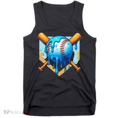 Baseball Drip For Ice Cream Drip Baseball Tank Top