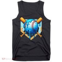 Baseball Drip For Ice Cream Drip Baseball Tank Top thumb 0