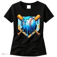 Baseball Drip For Ice Cream Drip Baseball Women's T-Shirt thumb 0
