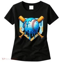 Baseball Drip For Ice Cream Drip Baseball Women's T-Shirt thumb 0