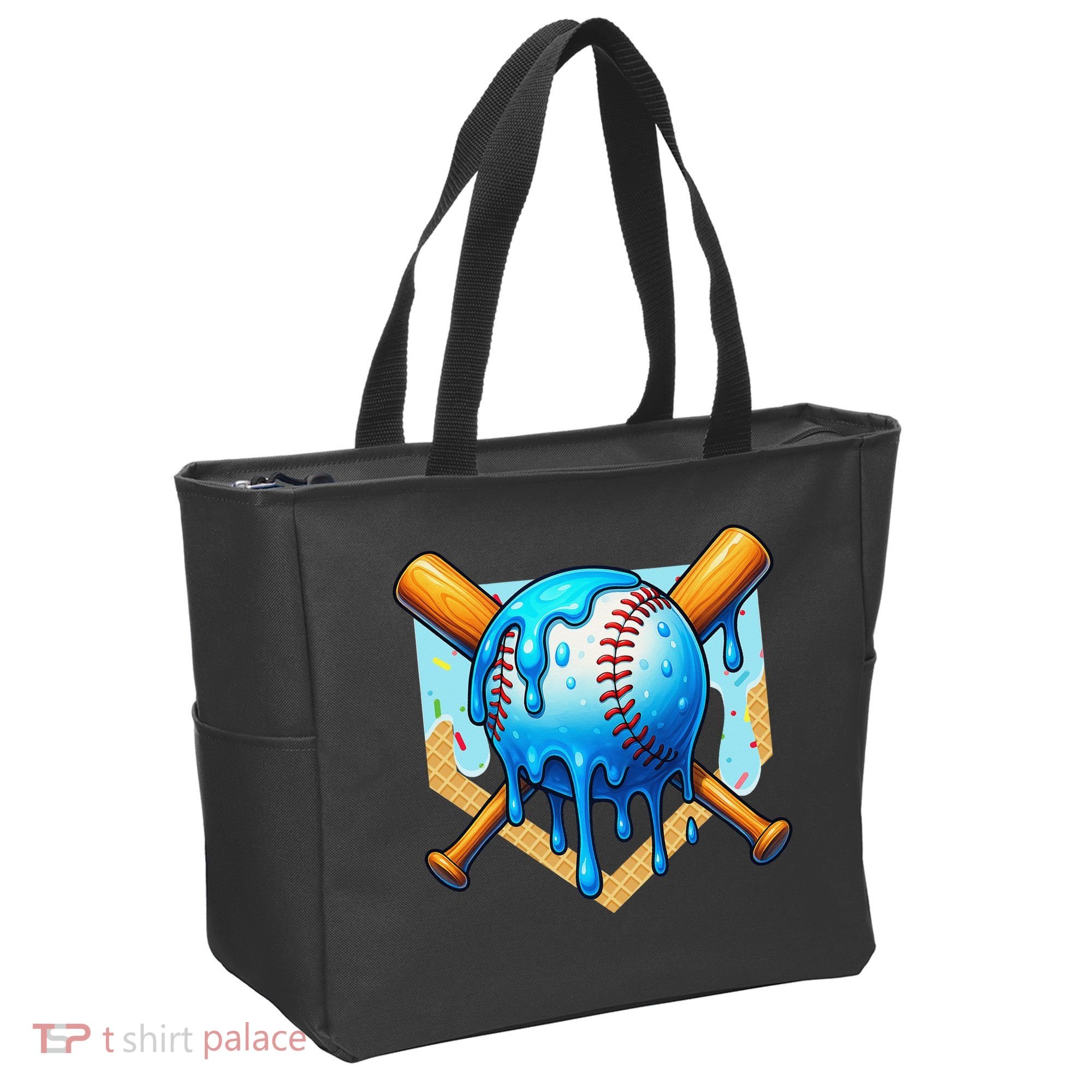 Baseball Drip For Ice Cream Drip Baseball Tote Bag