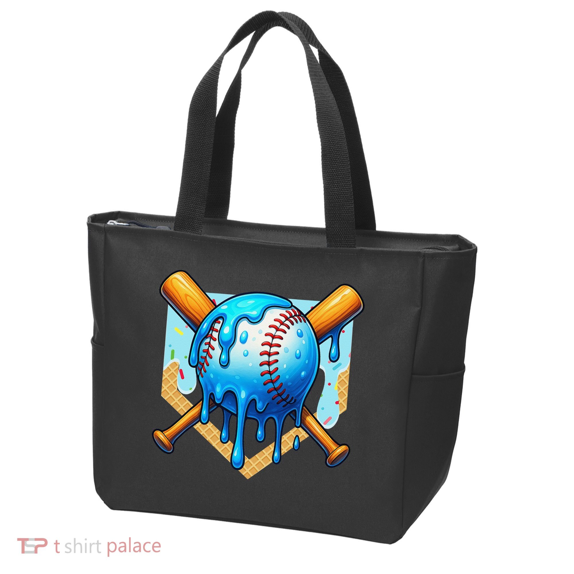 Baseball Drip For Ice Cream Drip Baseball Tote Bag