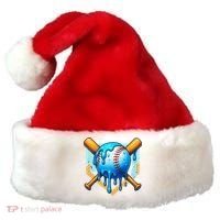 Baseball Drip For Ice Cream Drip Baseball Santa Hat thumb 0