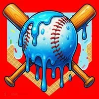 Baseball Drip For Ice Cream Drip Baseball Santa Hat thumb 1