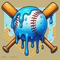 Baseball Drip For Ice Cream Drip Baseball Hoodie thumb 2