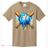 Baseball Drip For Ice Cream Drip Baseball Kids T-Shirt thumb 0