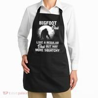 Bigfoot Dad Funny Sasquatch Bigfoot Fathers Day Apron thumb 2
