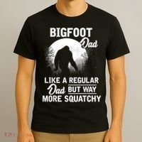 Bigfoot Dad Funny Sasquatch Bigfoot Fathers Day T-Shirt thumb 3