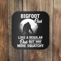 Bigfoot Dad Funny Sasquatch Bigfoot Fathers Day Coaster thumb 0